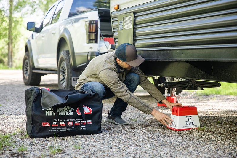 ANDERSEN HITCHES | RV Accessories | Single Trailer EZ Jack Block| Leveling System | RV Stabilizer Stands | Heavy Duty Camper Level for RVs | 3621 - Image 2